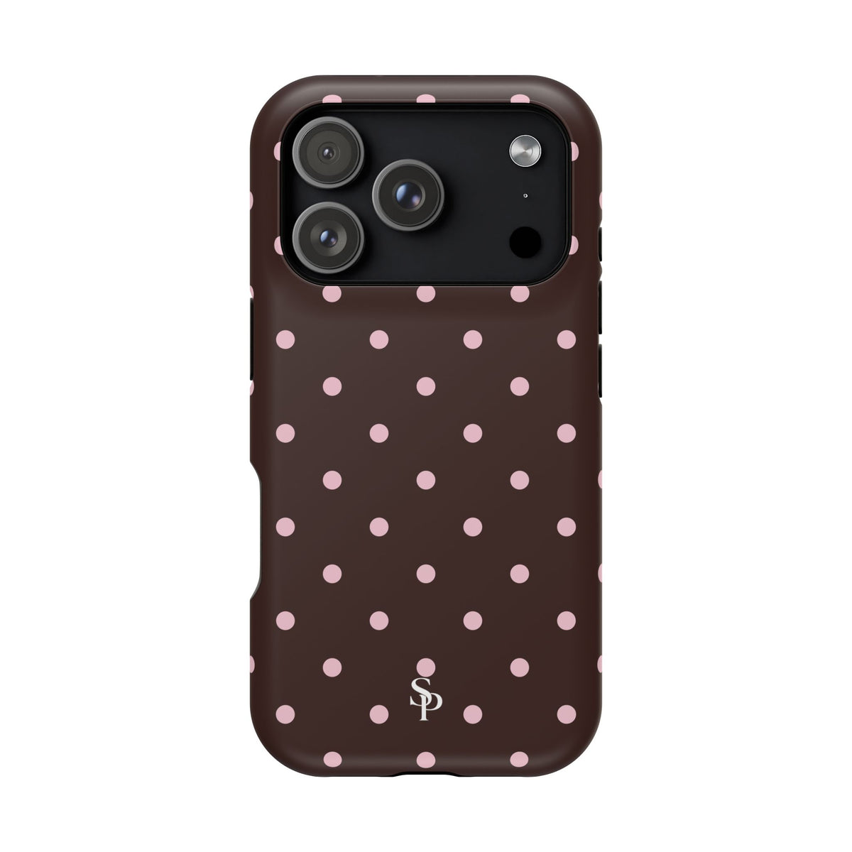 Brown Polka Dot Magnetic Impact-Resistant Phone Case
