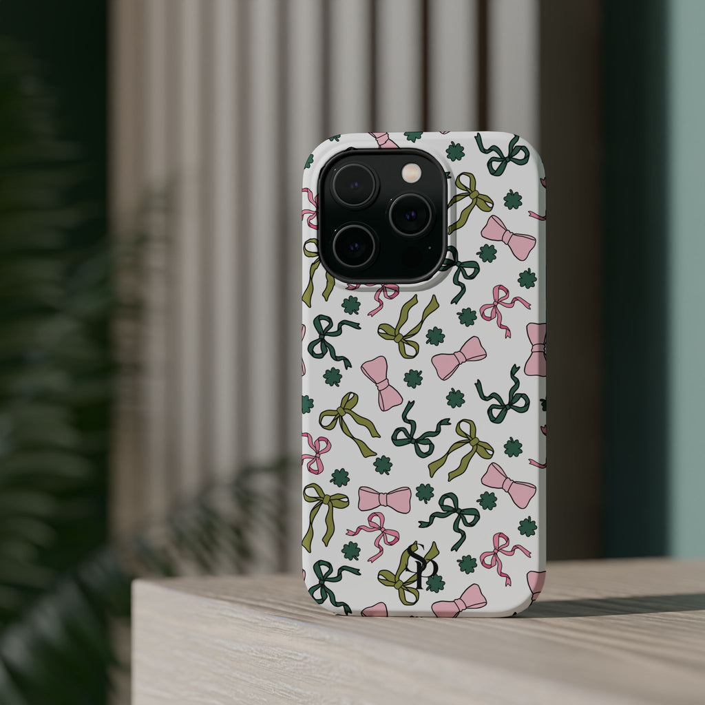 Bows and Shamrocks Magnetic Phone Case