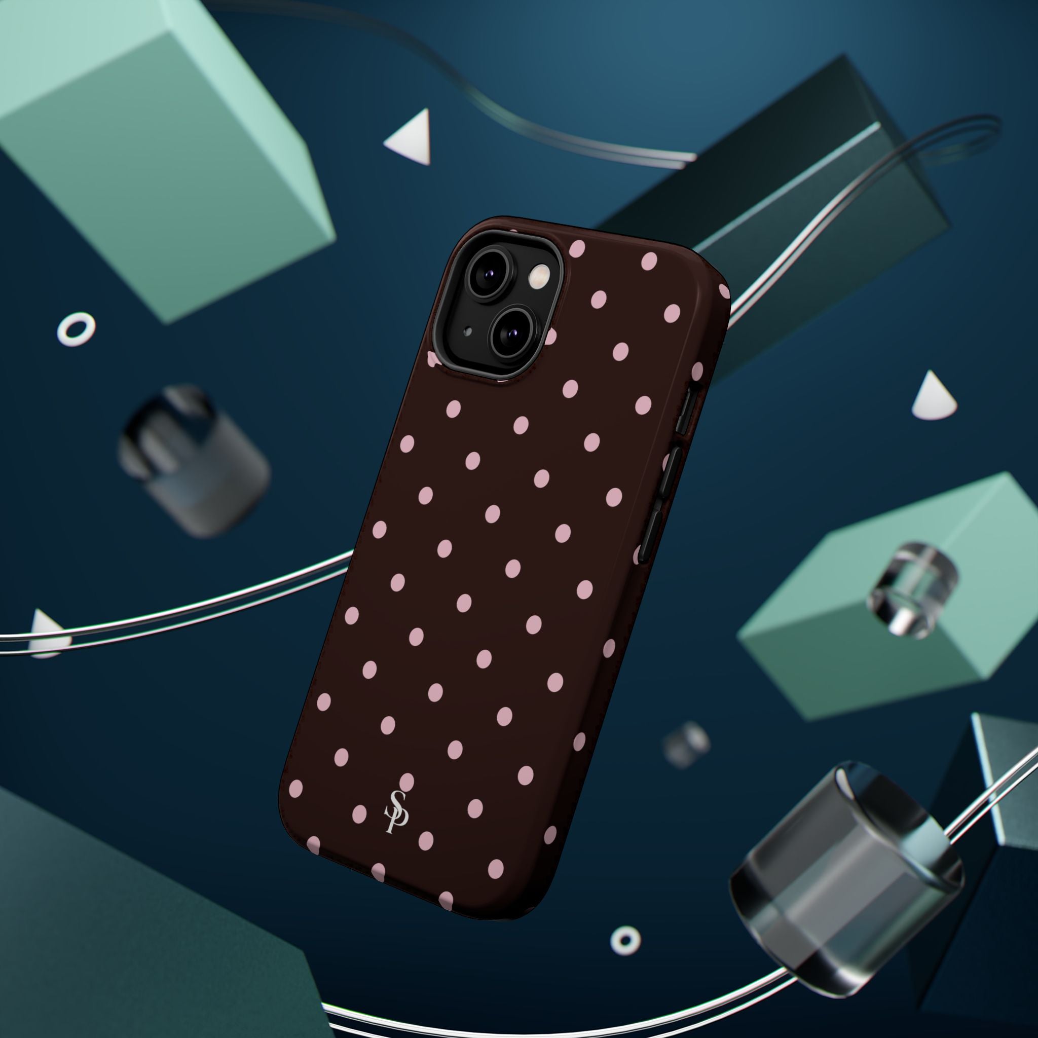 Brown Polka Dot Magnetic Impact-Resistant Phone Case