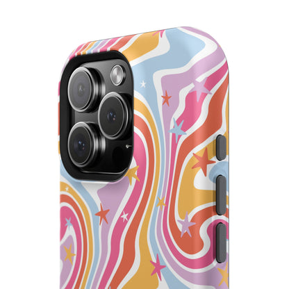 Colorful Impact-Resistant Phone Case - Vibrant Swirl Design