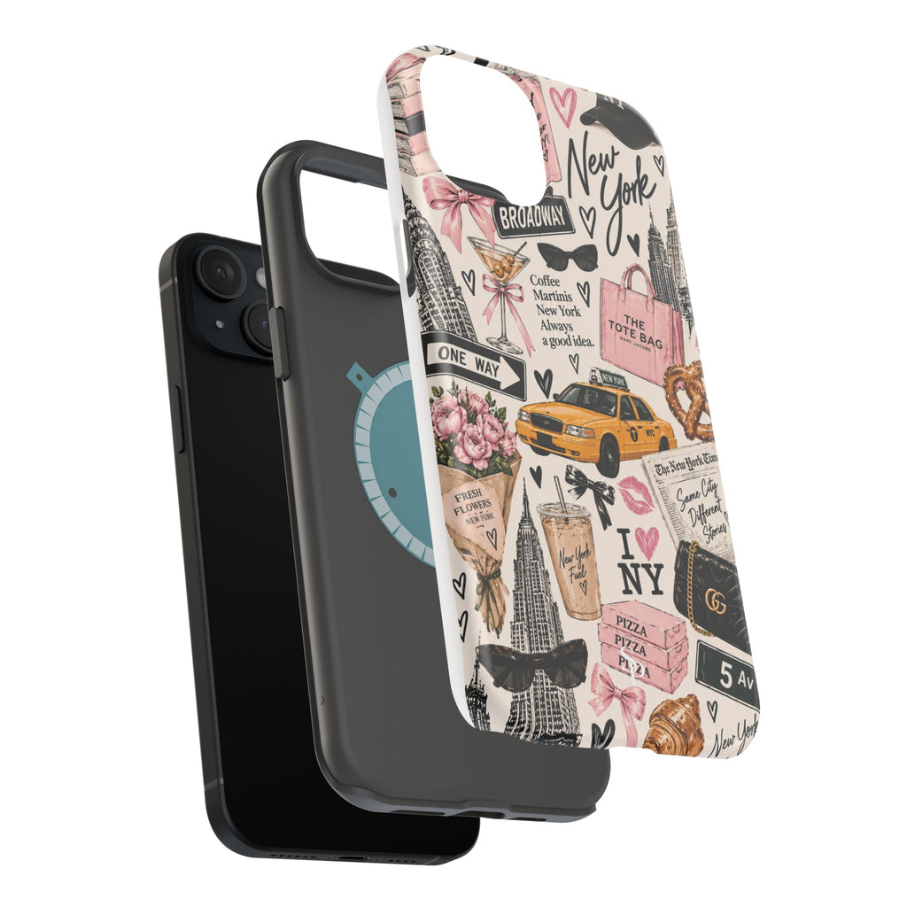 Pink New York Magnetic Phone Case