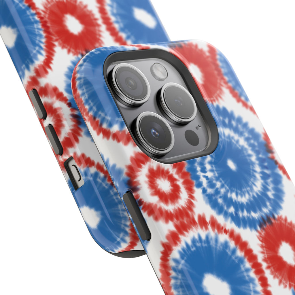 Patriotic Tie Dye Impact Resistant Phone Case