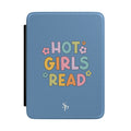"Hot Girls Read" Kindle Case — Retro Floral E-Reader Cover