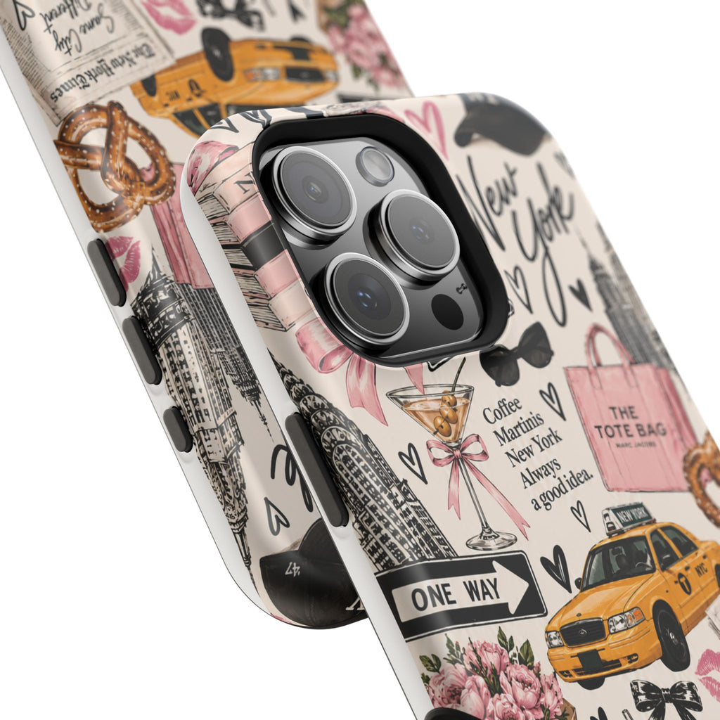 Pink New York Magnetic Phone Case