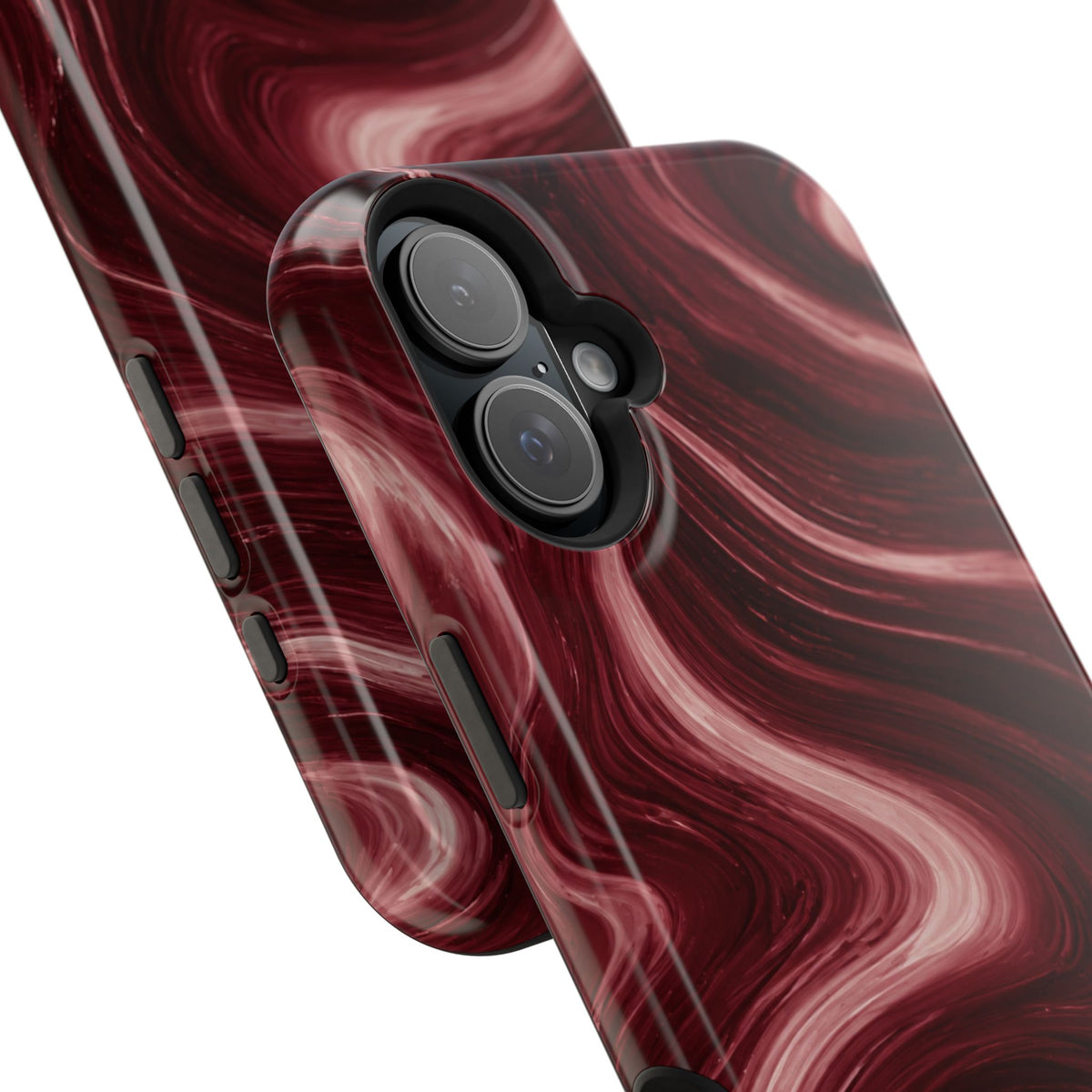 Burgundy Marble Magnetic Phone Case