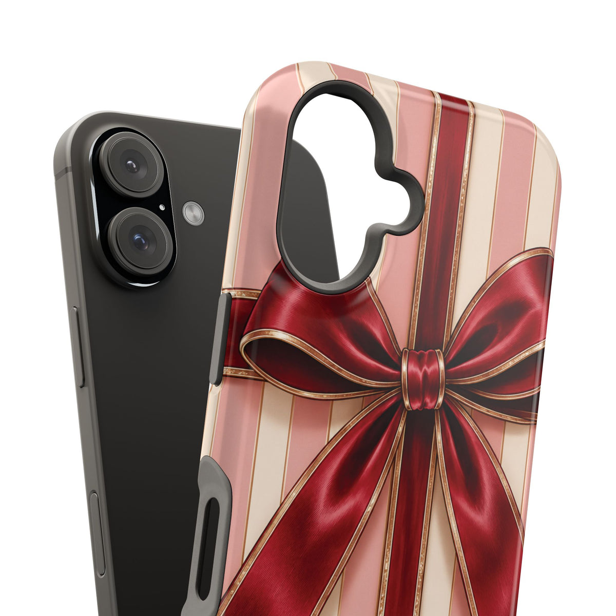 Red Bow Gift Wrap Magnetic Phone Case