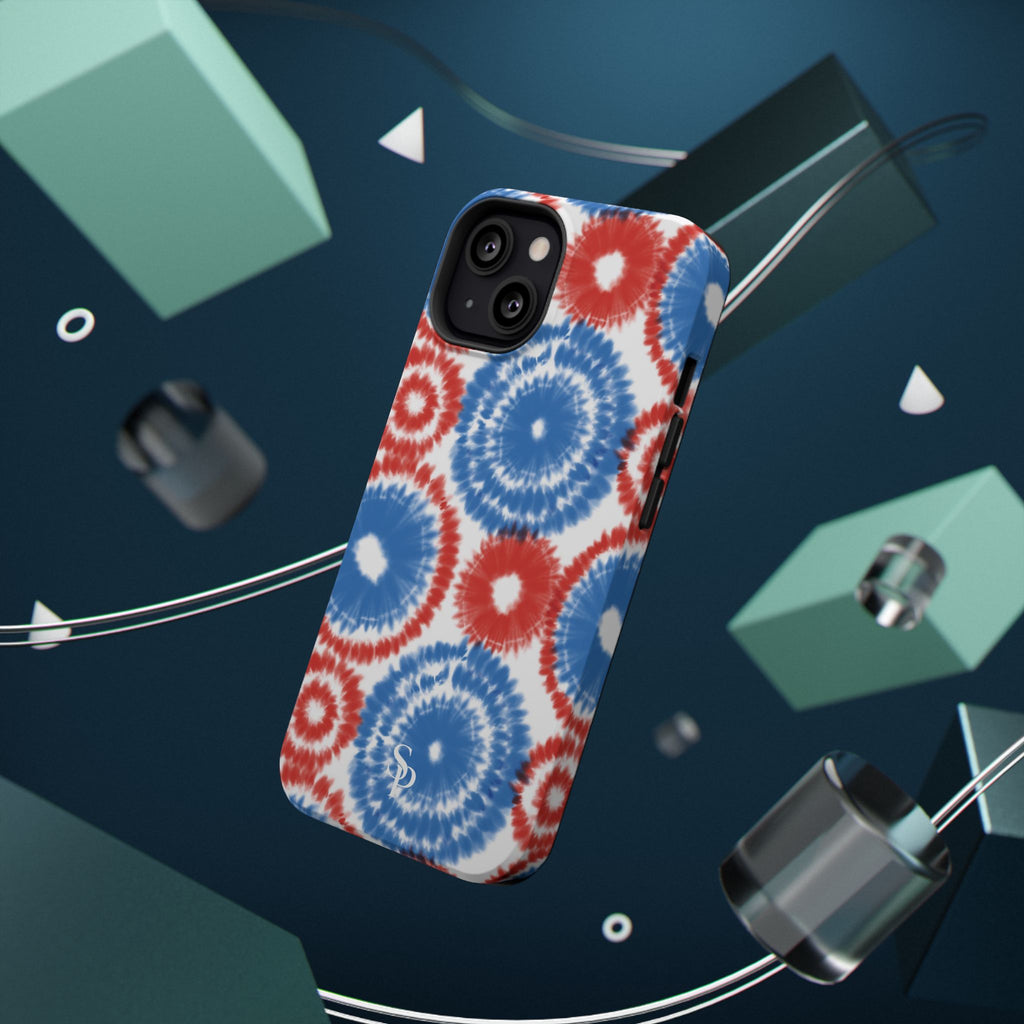 Patriotic Tie Dye Impact Resistant Phone Case