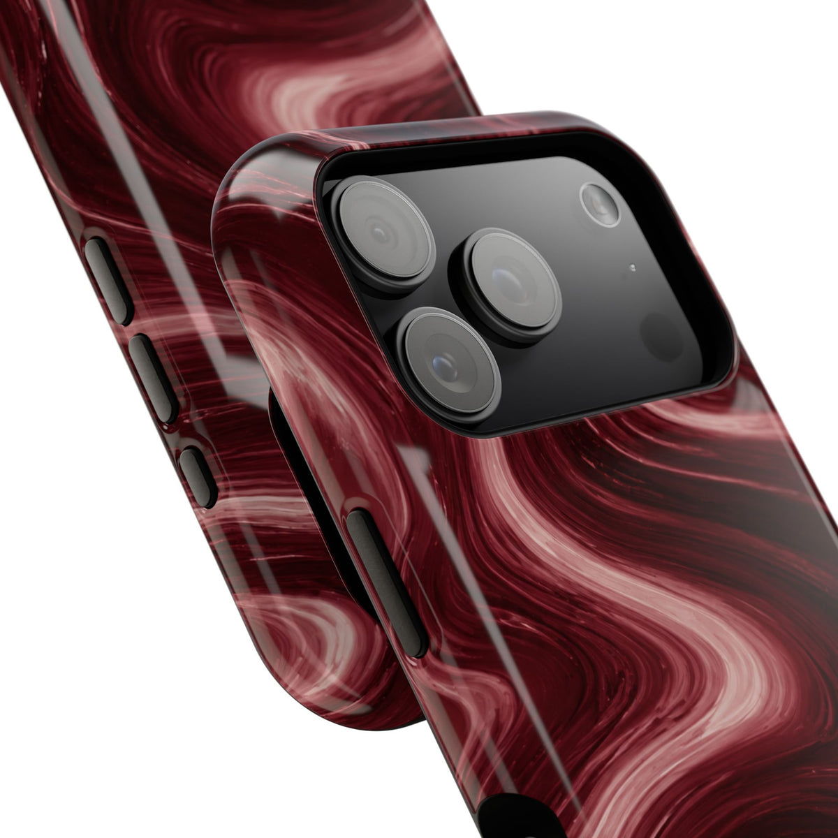 Burgundy Marble Magnetic Phone Case