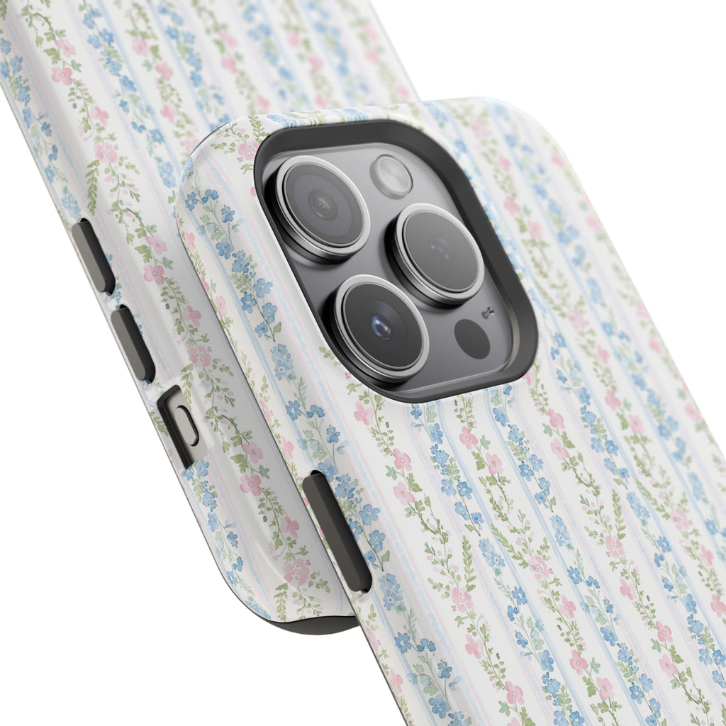 Pastel Floral Pattern Magnetic Tough Case
