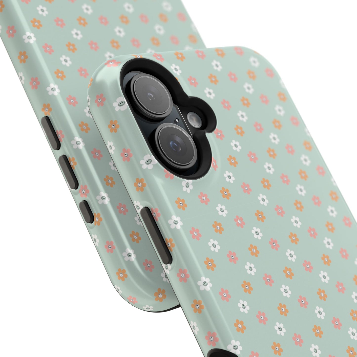 Floral Smiley Magnetic Tough Case