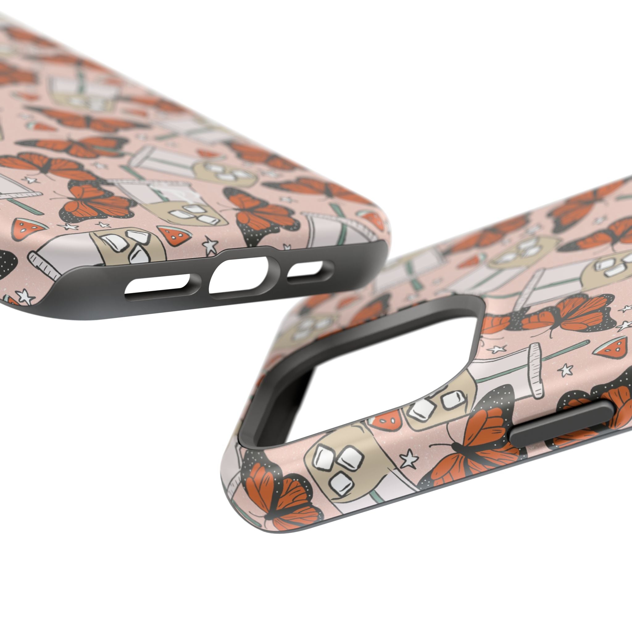 Iced Coffee & Butterfly Impact-Resistant Cases