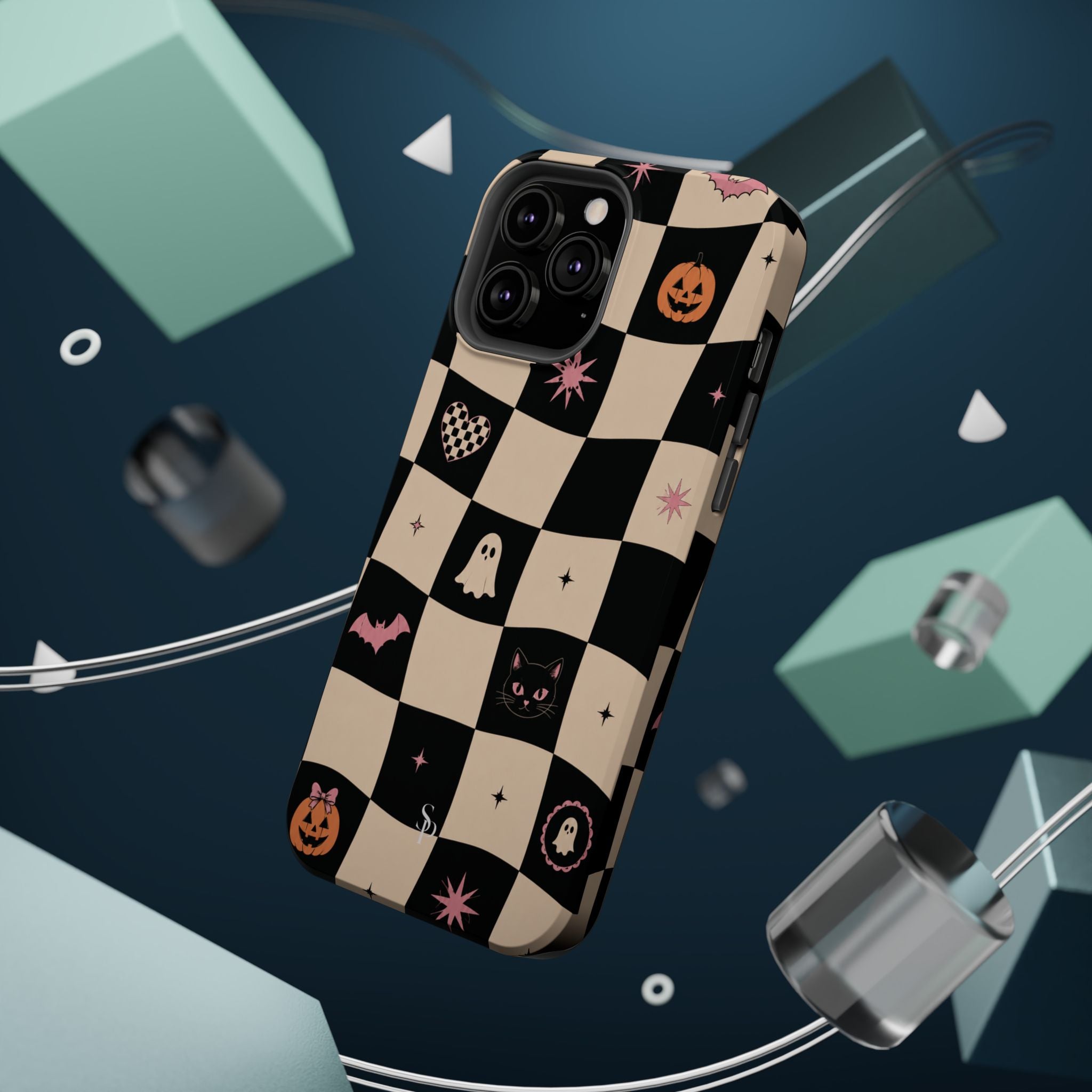 Halloween Checkerboard Magnetic Phone Case