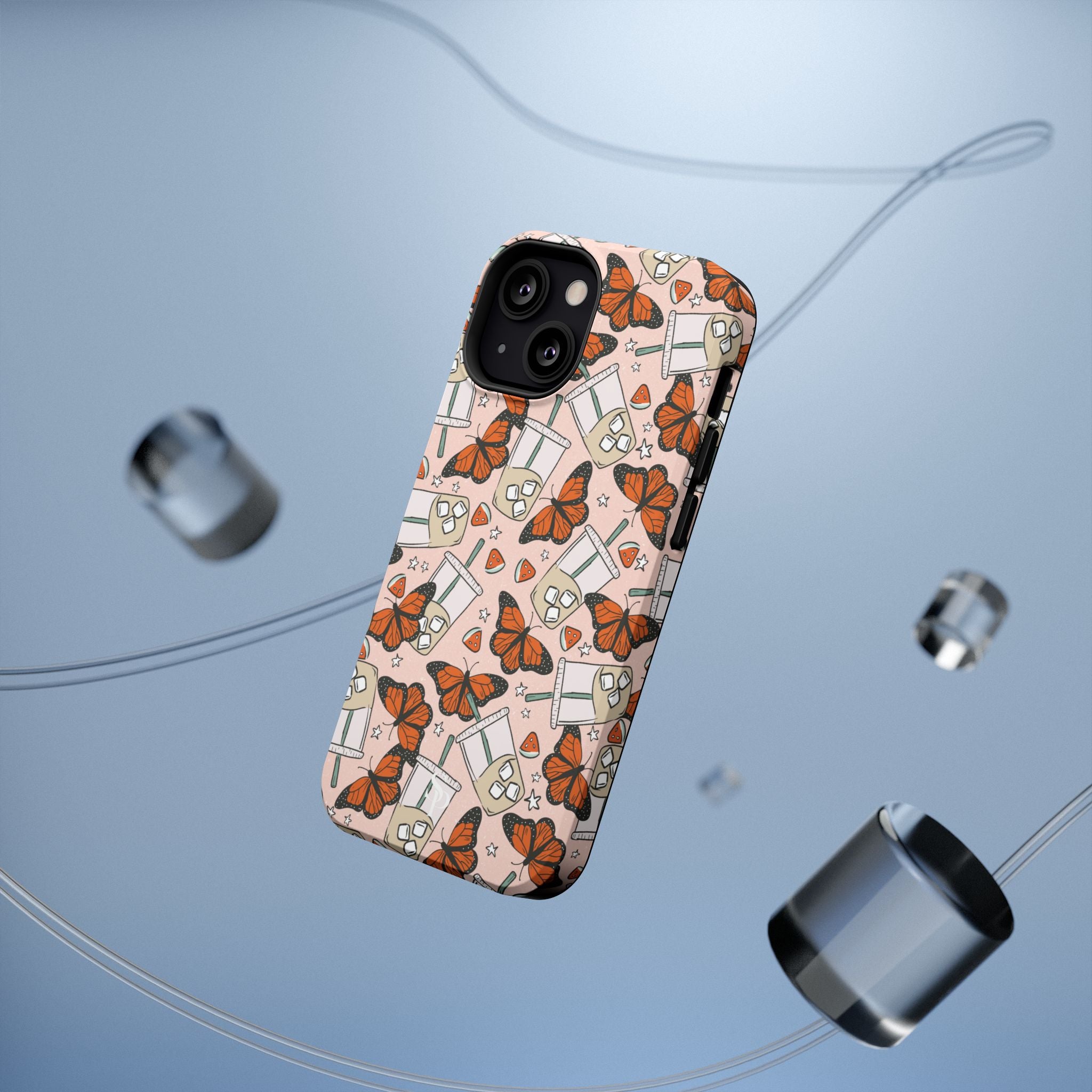 Iced Coffee & Butterfly Impact-Resistant Cases