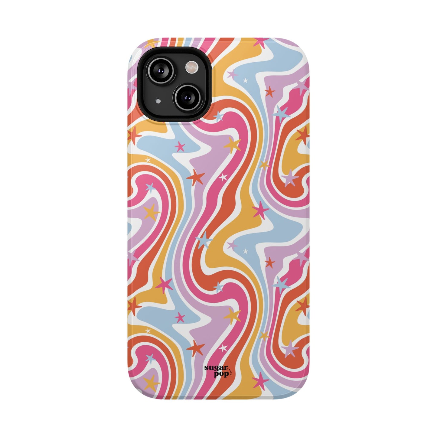 Colorful Impact-Resistant Phone Case - Vibrant Swirl Design