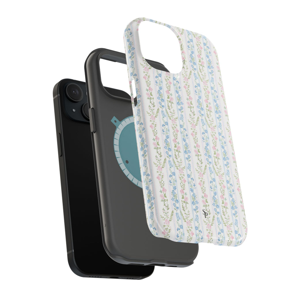 Pastel Floral Pattern Magnetic Tough Case