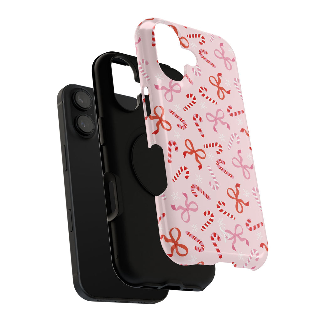 Candy Cane Impact-Resistant Phone Case - Limited Edition