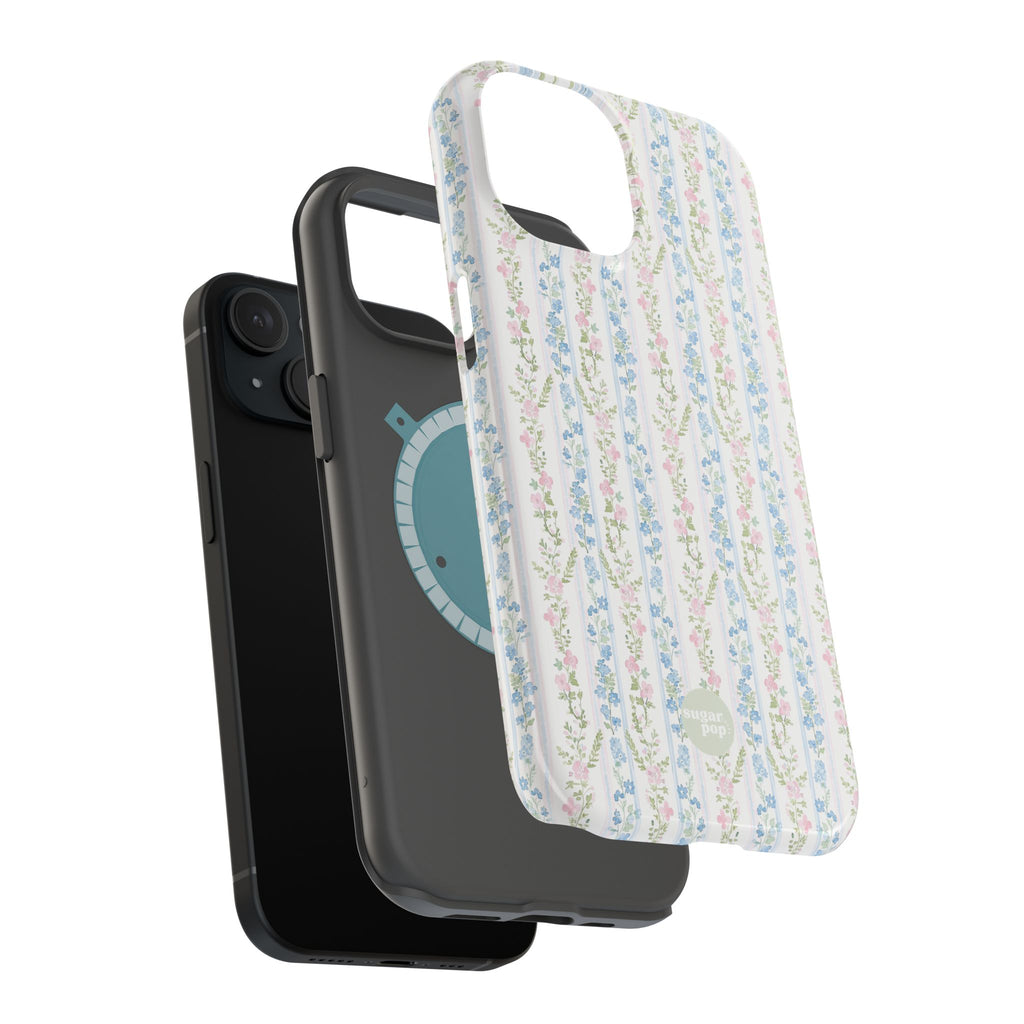 Pastel Floral Pattern Magnetic Tough Case
