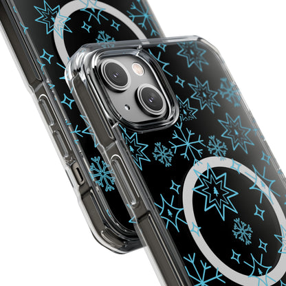 Snowflake Magnetic Clear Impact Case - Stylish & Durable iPhone Protection