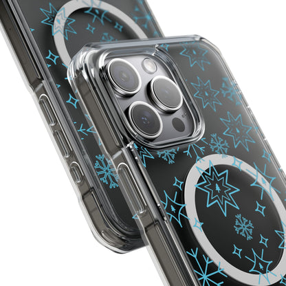 Snowflake Magnetic Clear Impact Case - Stylish & Durable iPhone Protection