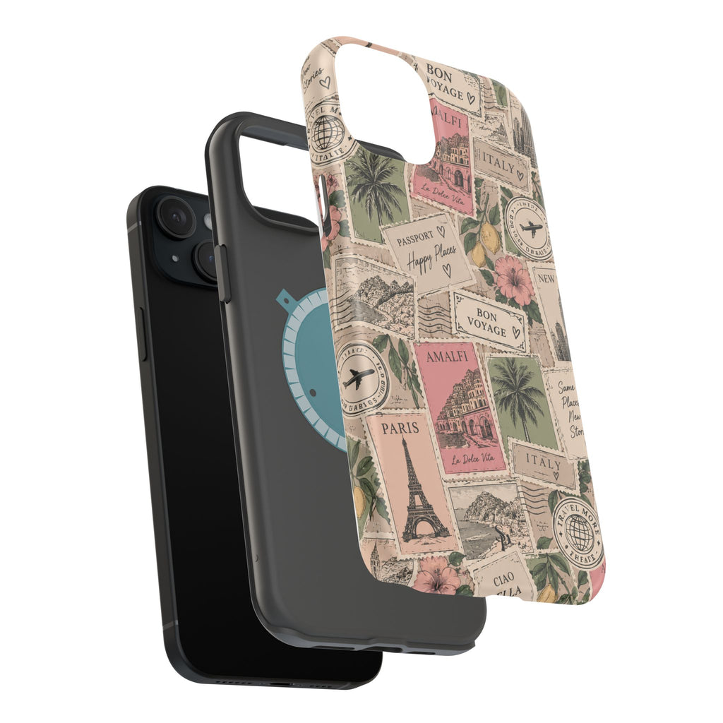 Travel Passport Stamp Magnetic Impact-Resistant Case