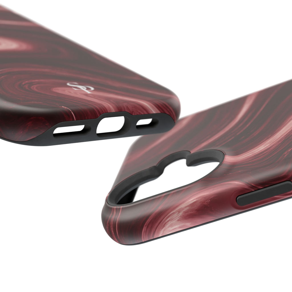 Burgundy Marble Magnetic Phone Case
