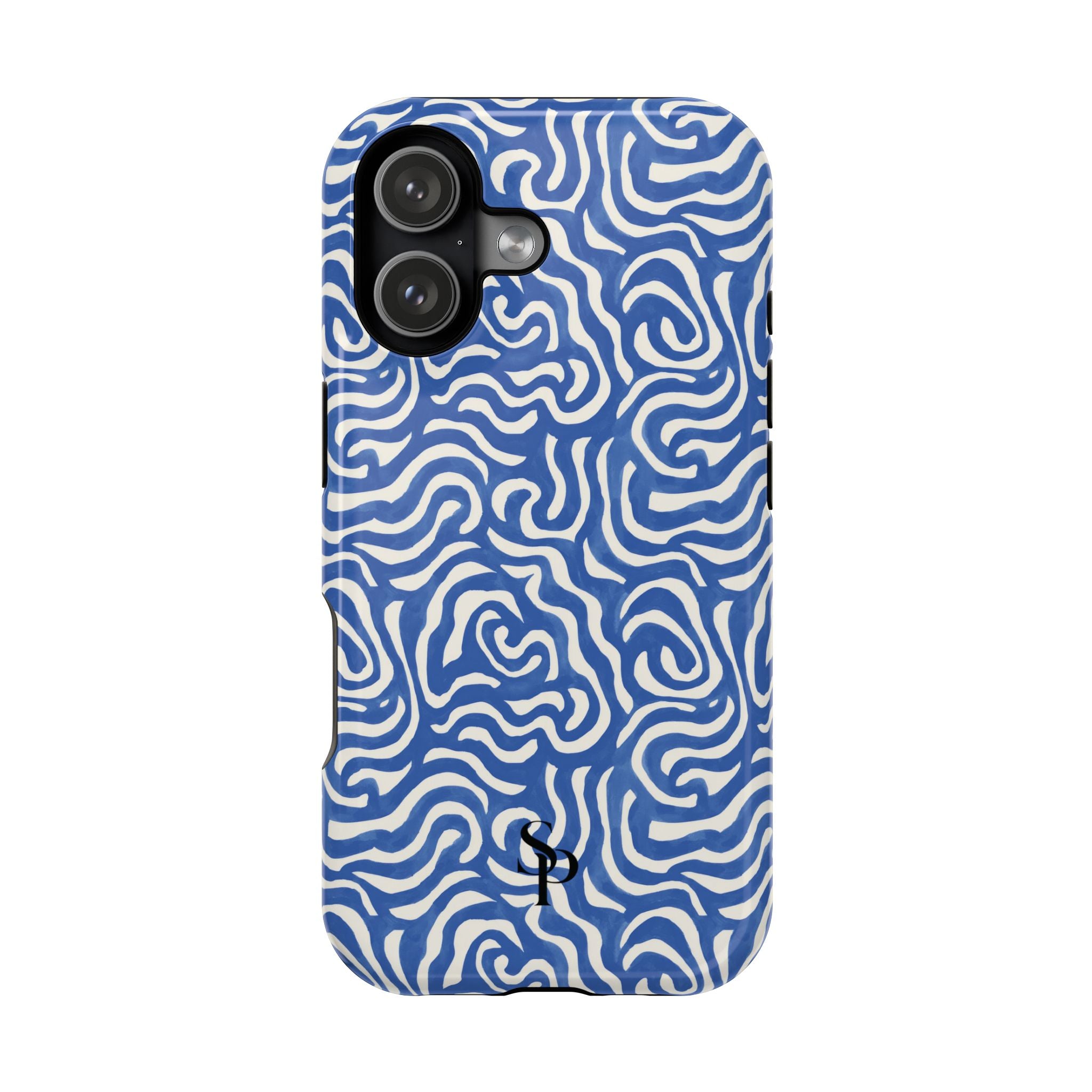 Blue Abstract Swirl Magnetic Impact Phone Case
