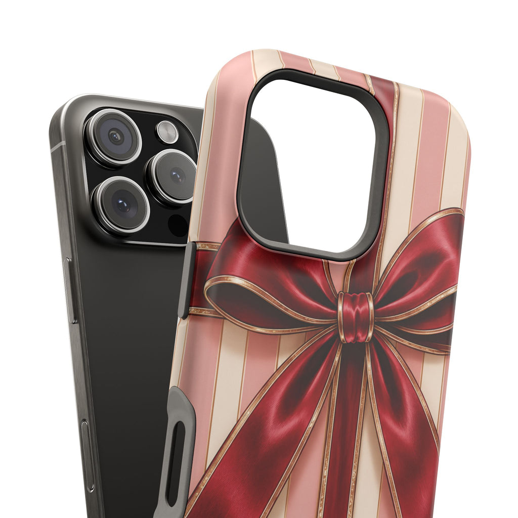 Red Bow Gift Wrap Magnetic Phone Case