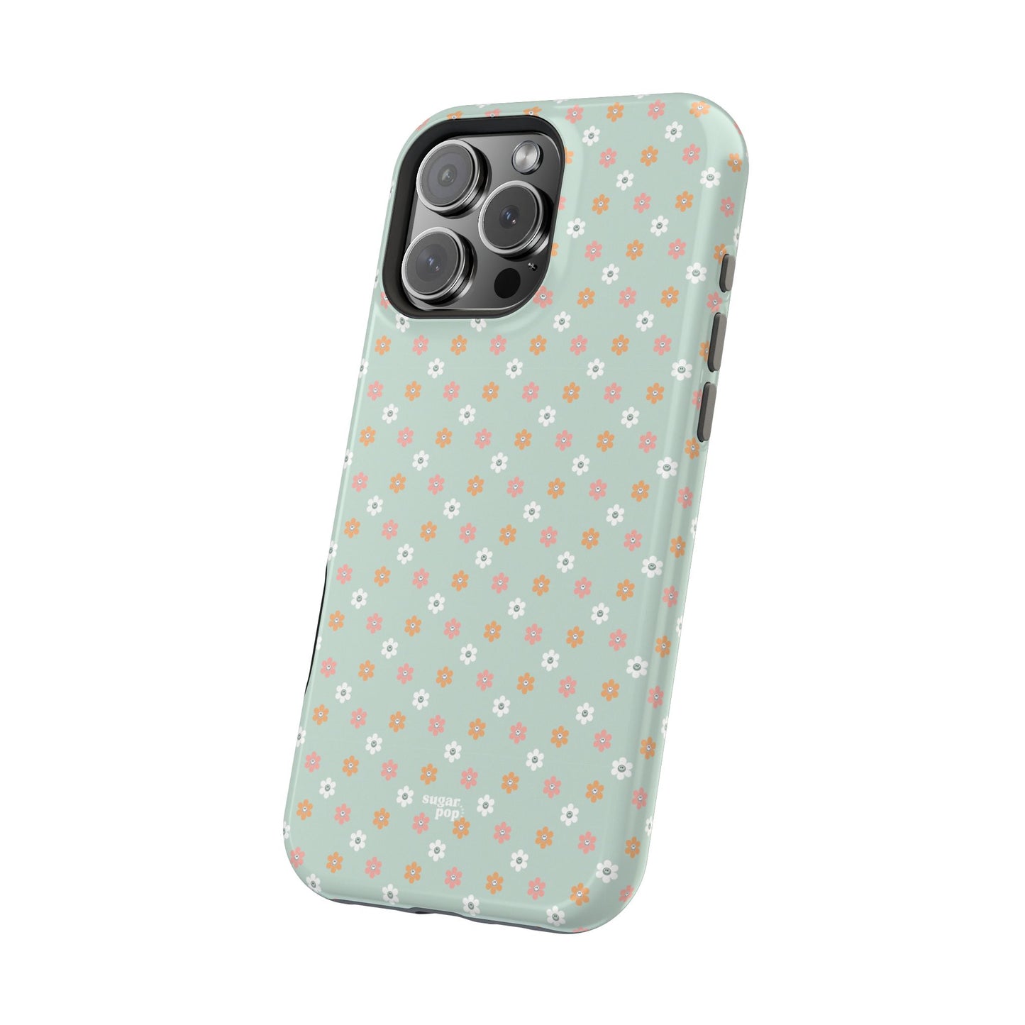 Floral Smiley Magnetic Tough Case