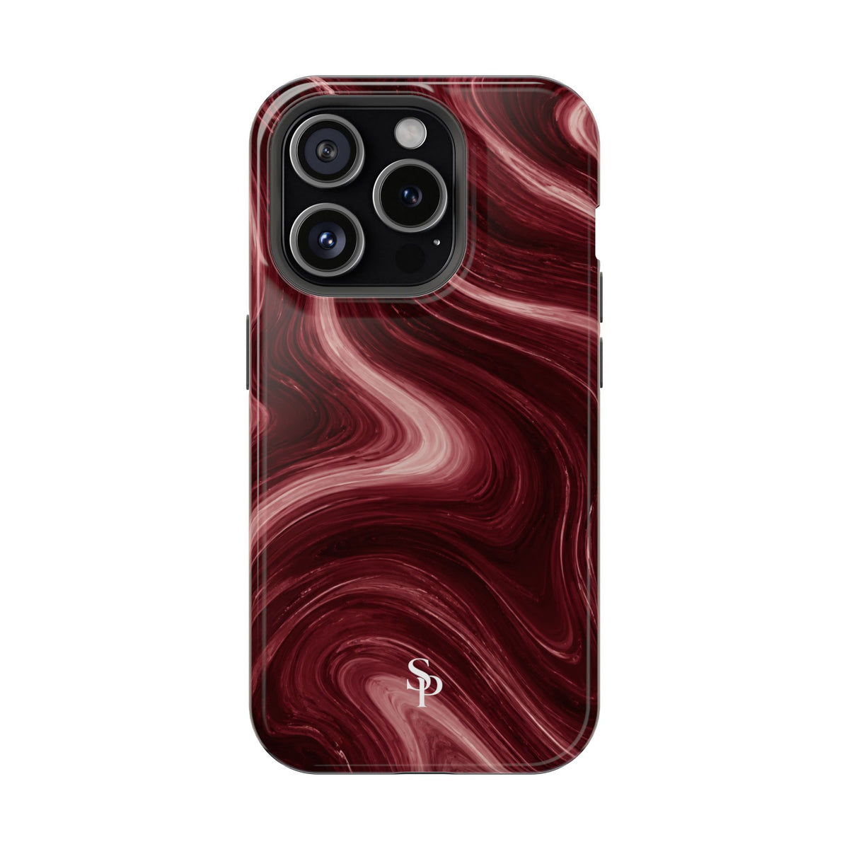 Burgundy Marble Magnetic Phone Case