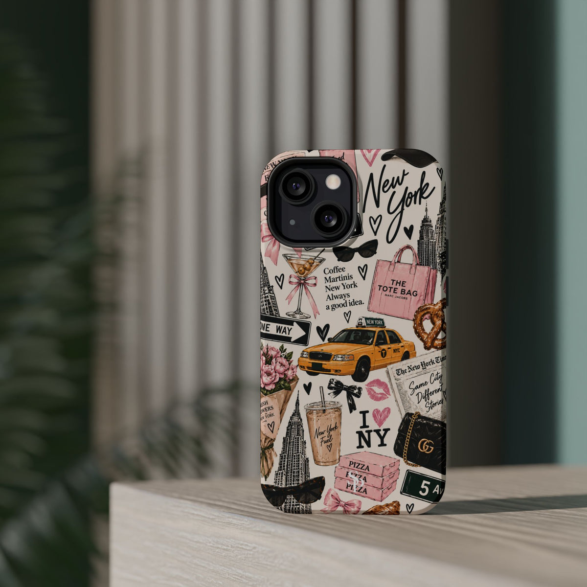 Pink New York Magnetic Phone Case