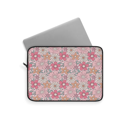 Pink Flowers Laptop Sleeve