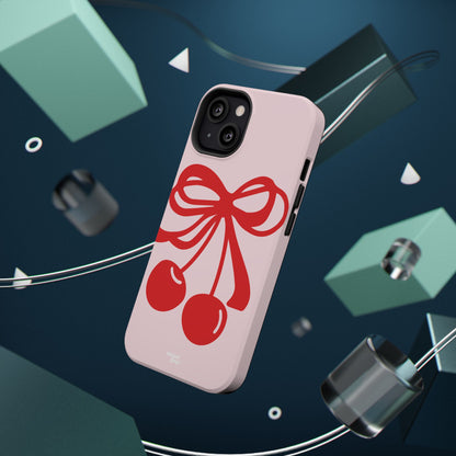 Cherry Bow Impact-Resistant Phone Case