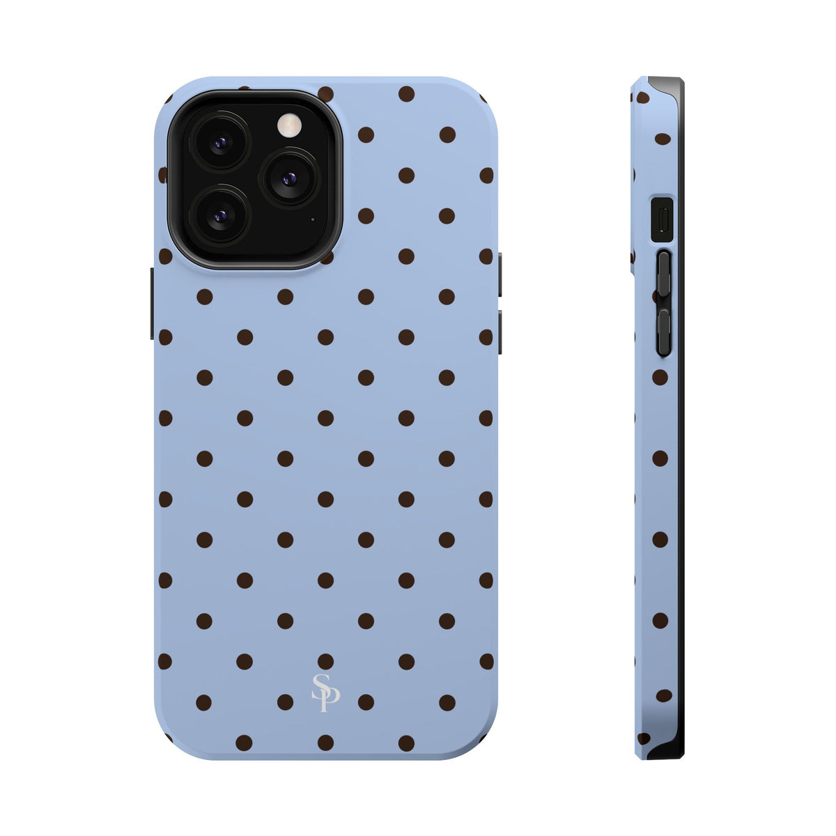 Blue Polka Dot Magnetic Impact Phone Case