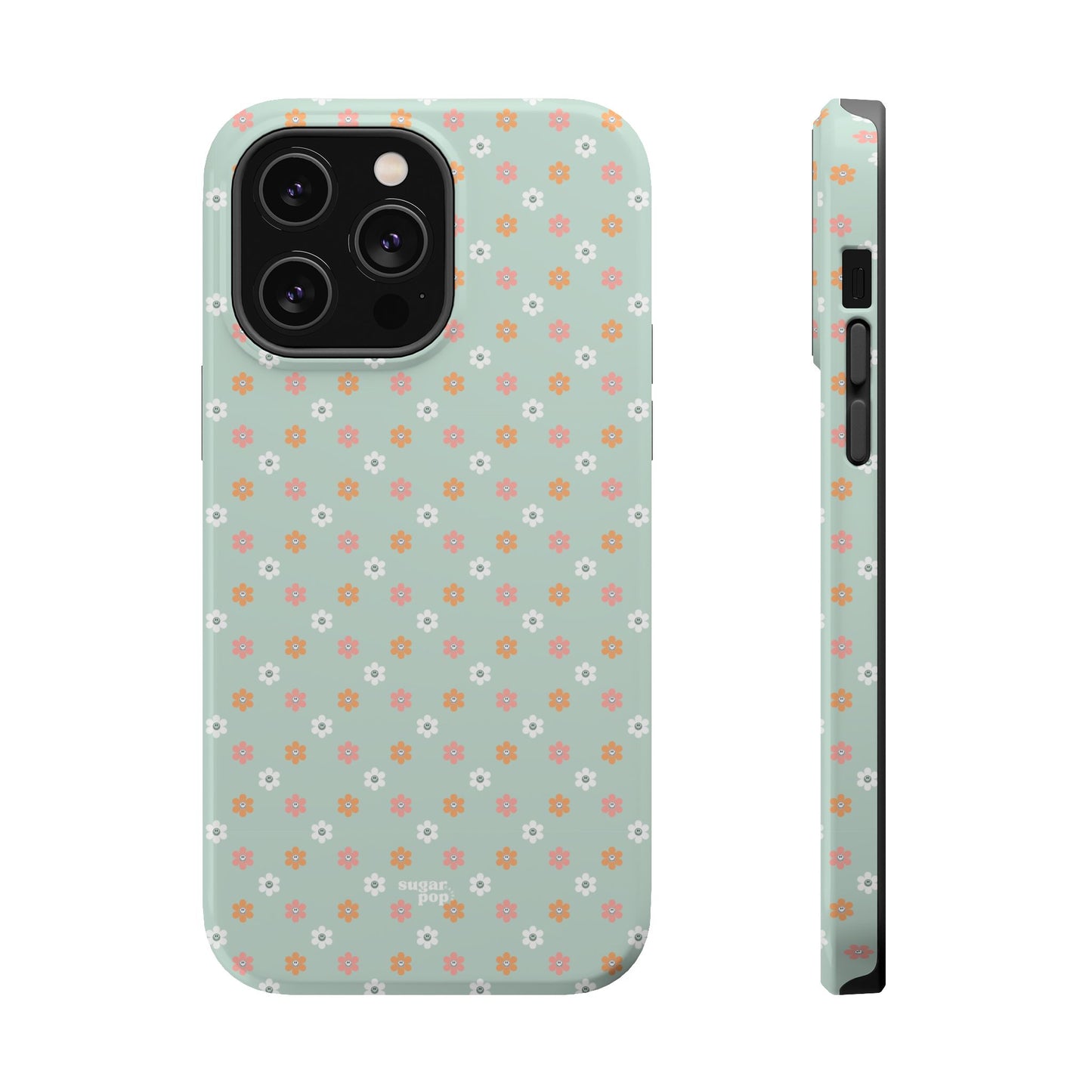 Floral Smiley Magnetic Tough Case