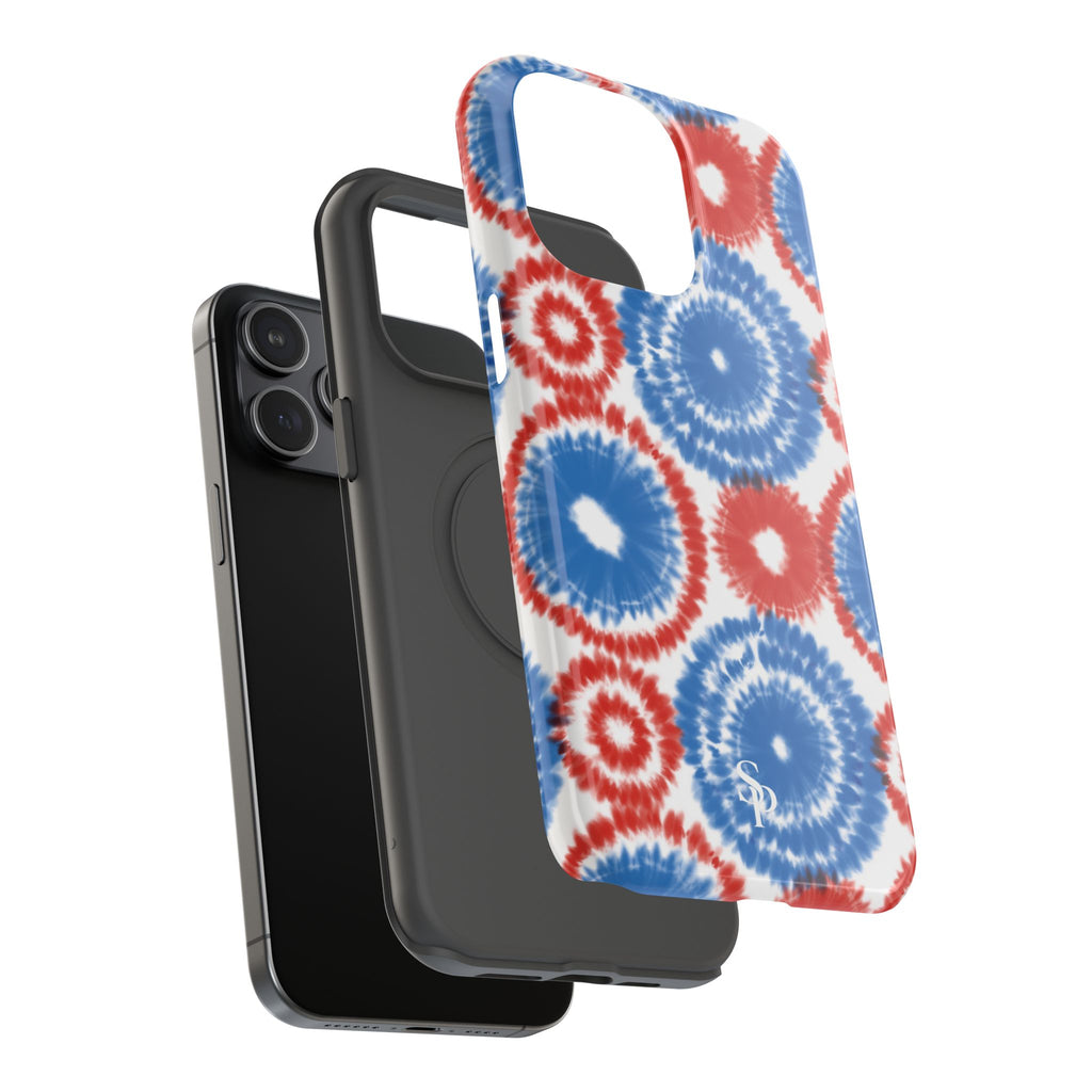 Patriotic Tie Dye Impact Resistant Phone Case