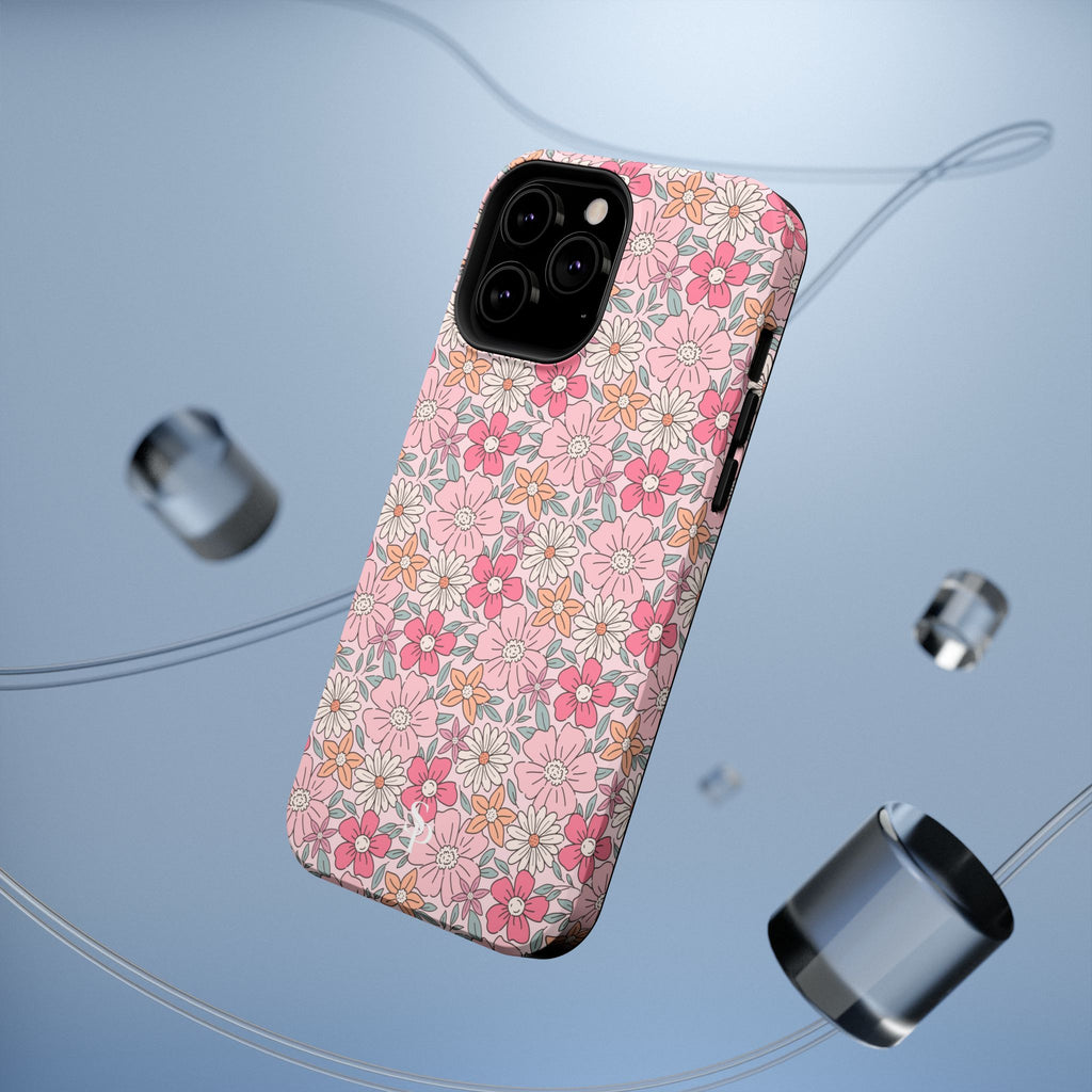 Pink Flowers Impact-Resistant Case