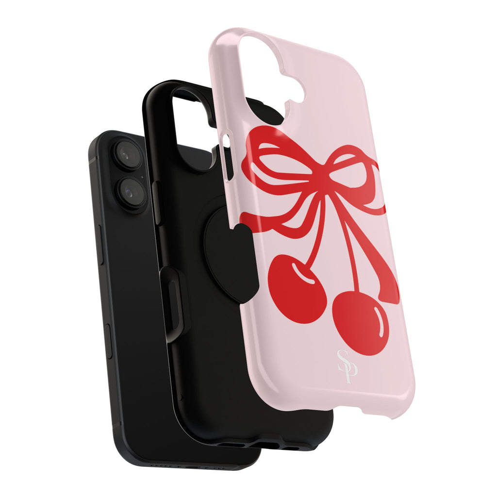 Cherry Bow Impact-Resistant Phone Case
