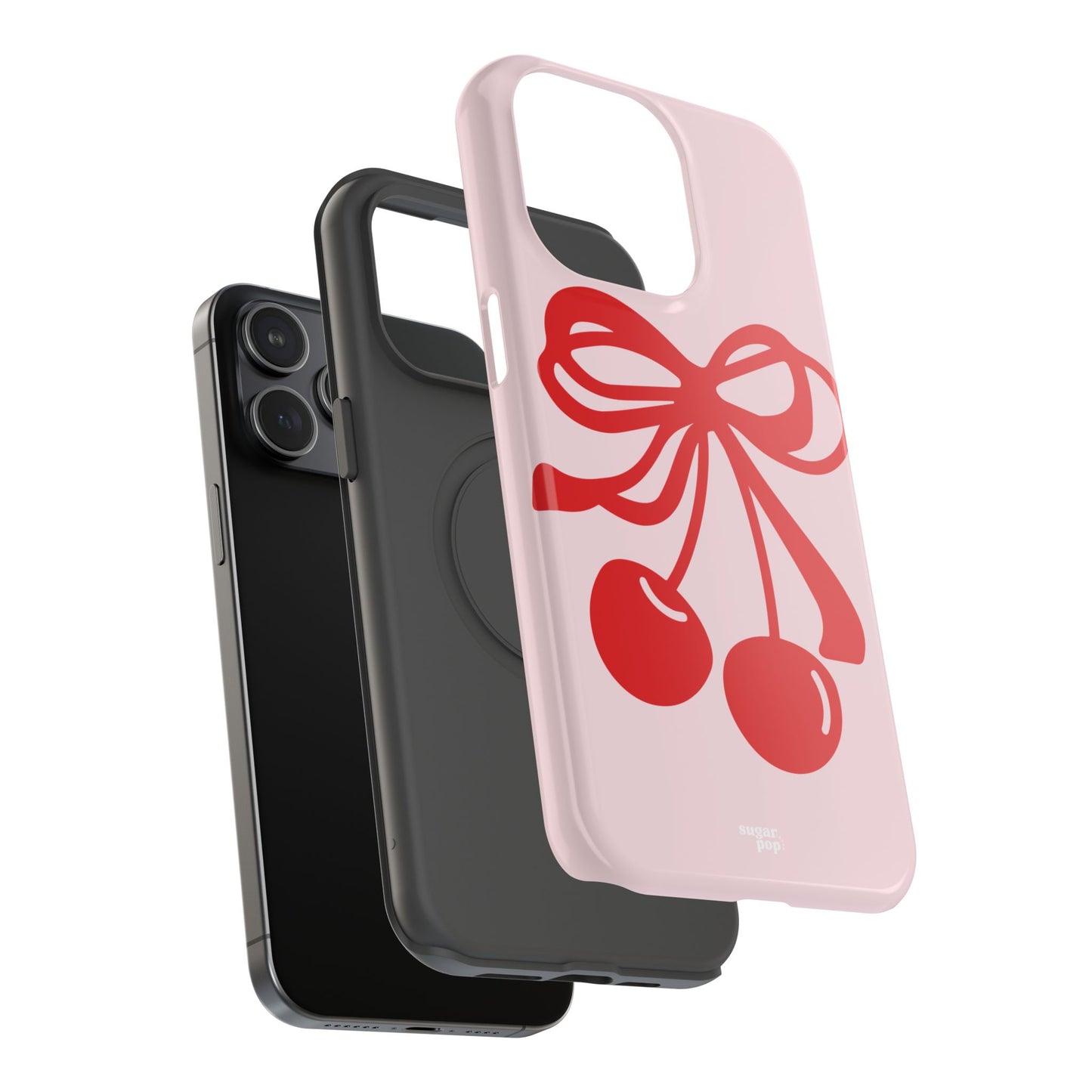 Cherry Bow Impact-Resistant Phone Case