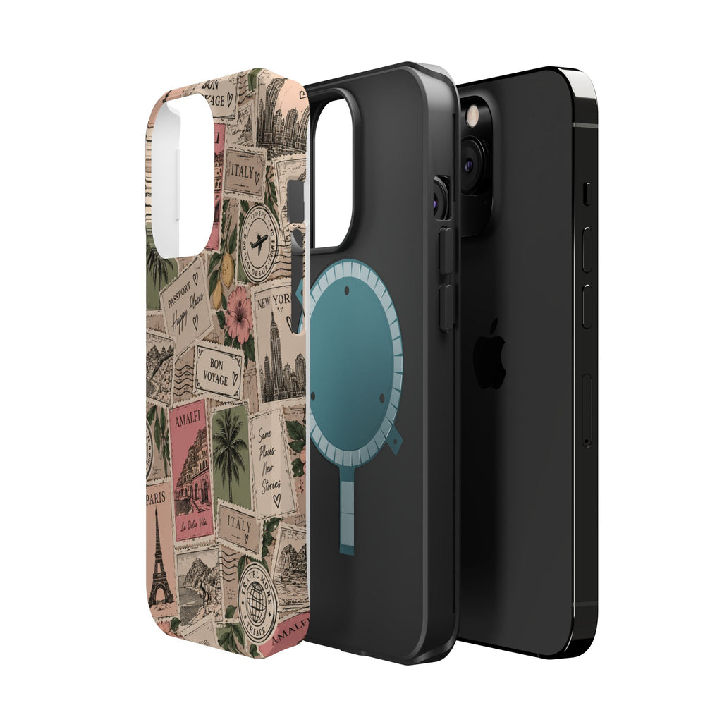 Travel Passport Stamp Magnetic Impact-Resistant Case