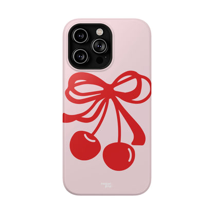 Cherry Bow Impact-Resistant Phone Case