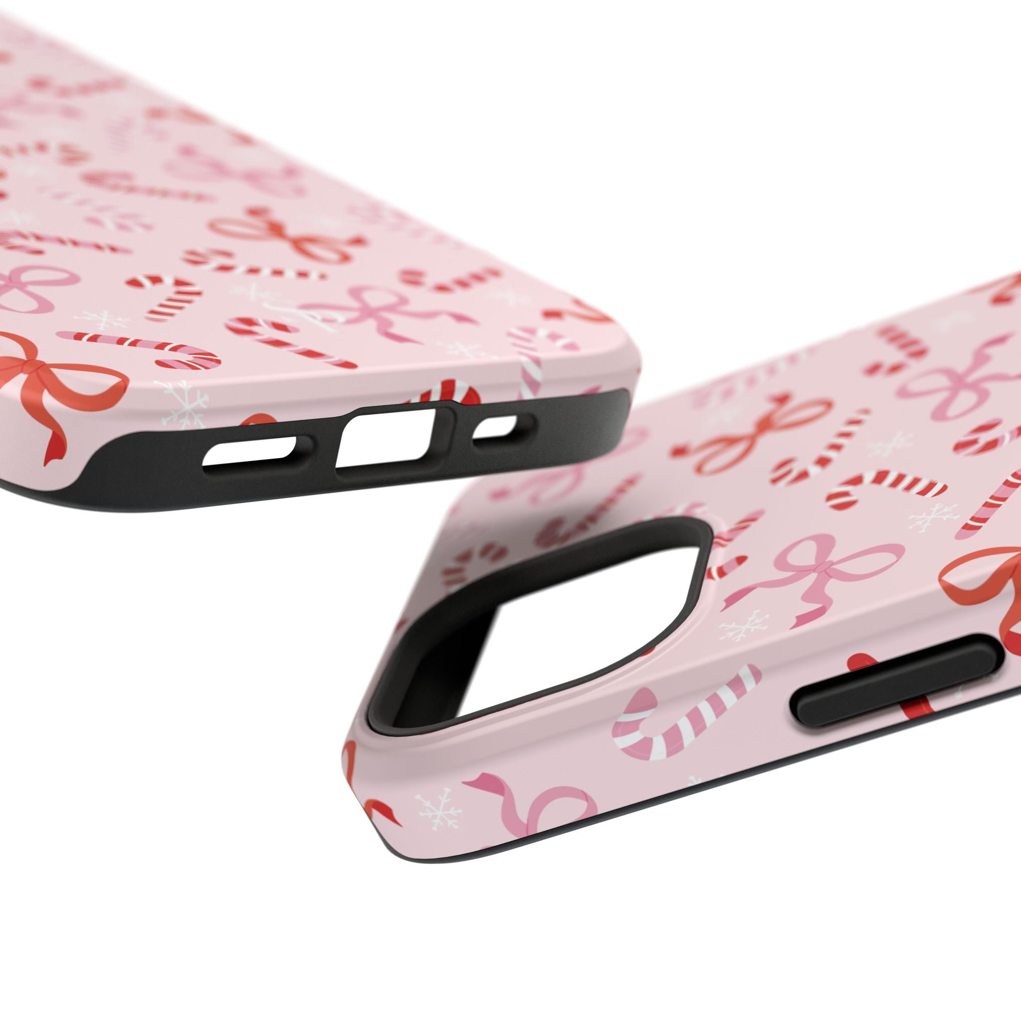 Candy Cane Impact-Resistant Phone Case - Limited Edition