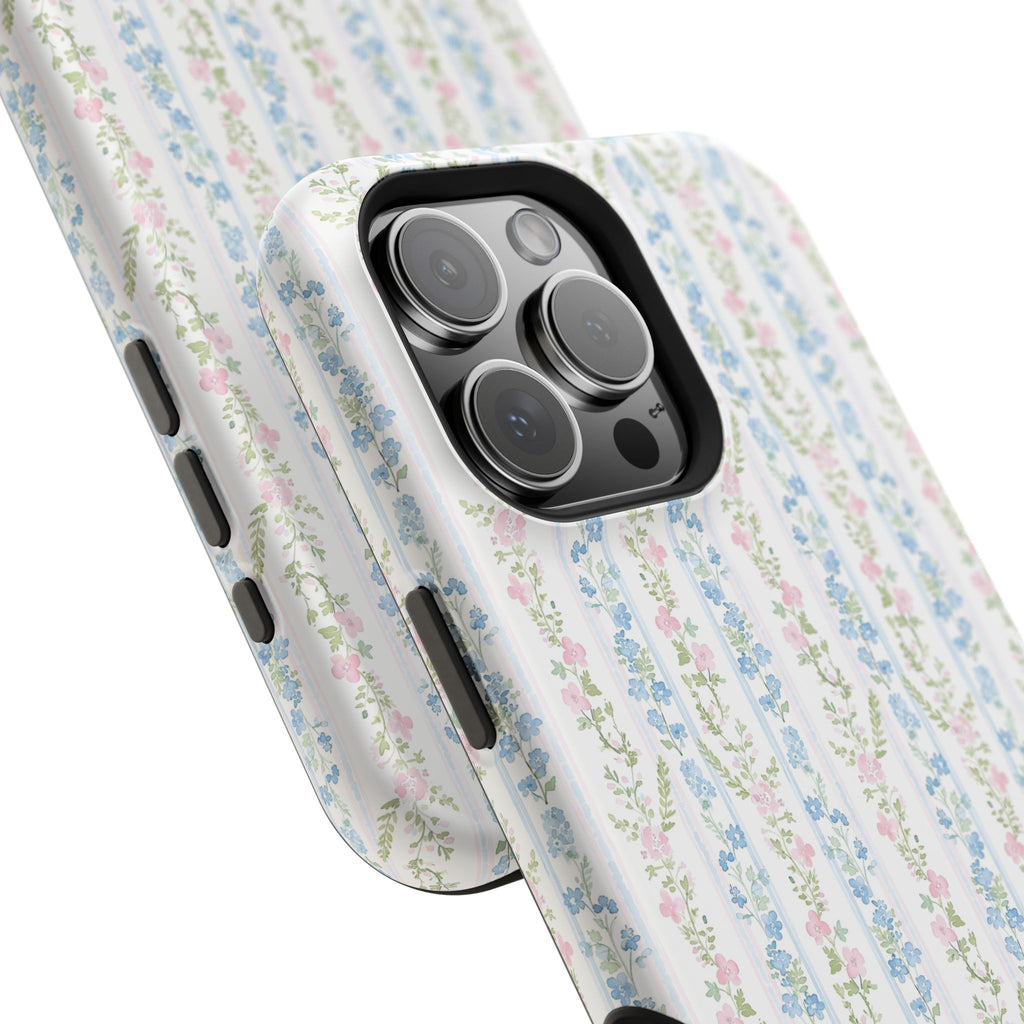 Pastel Floral Pattern Magnetic Tough Case