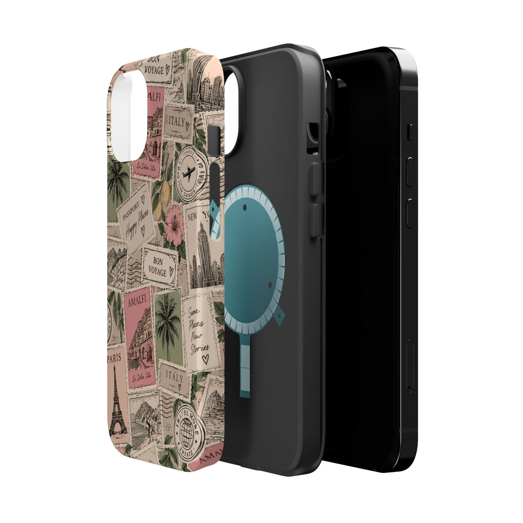 Travel Passport Stamp Magnetic Impact-Resistant Case