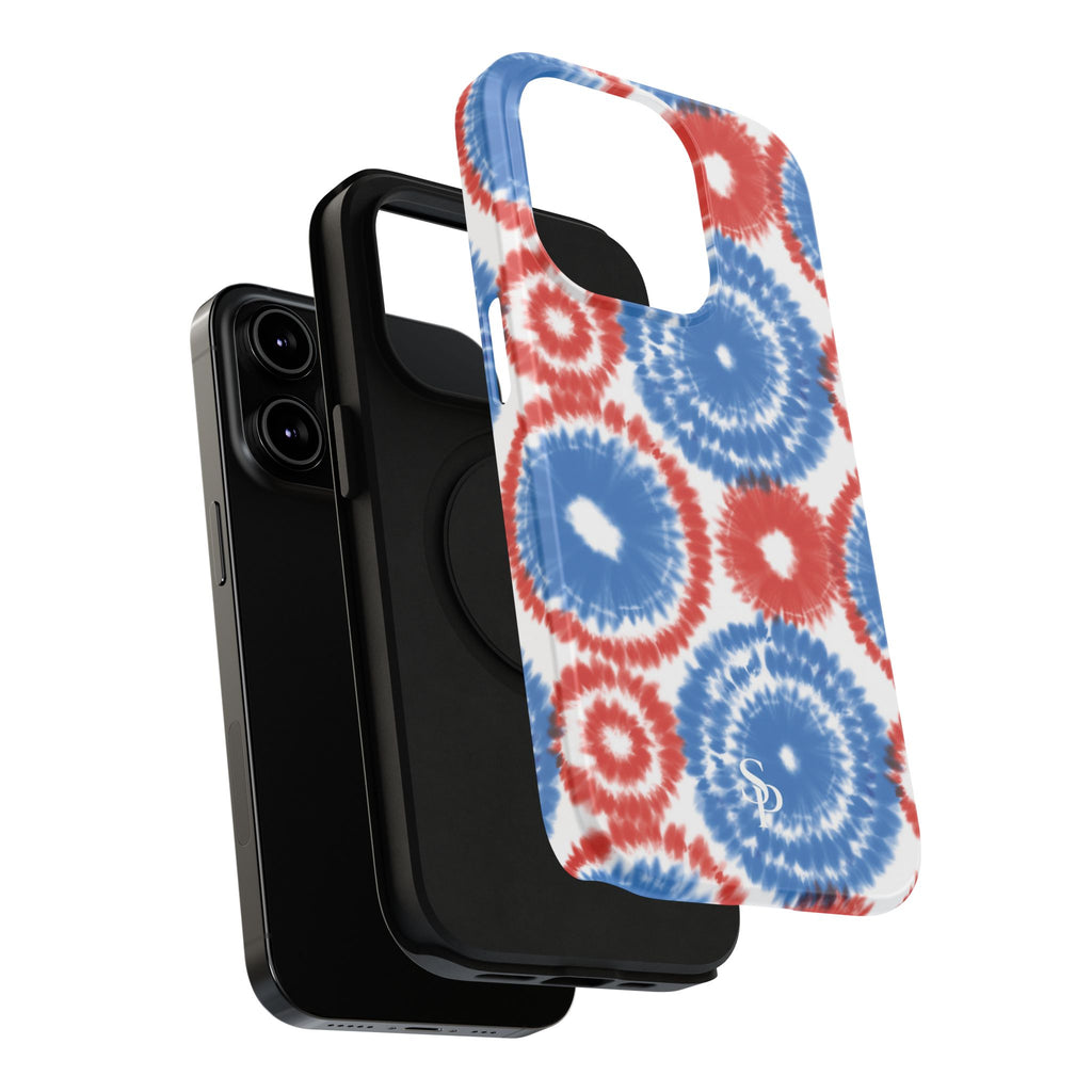 Patriotic Tie Dye Impact Resistant Phone Case
