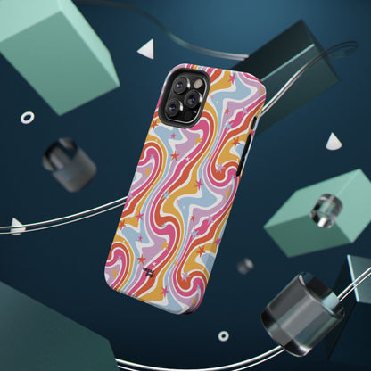 Colorful Impact-Resistant Phone Case - Vibrant Swirl Design