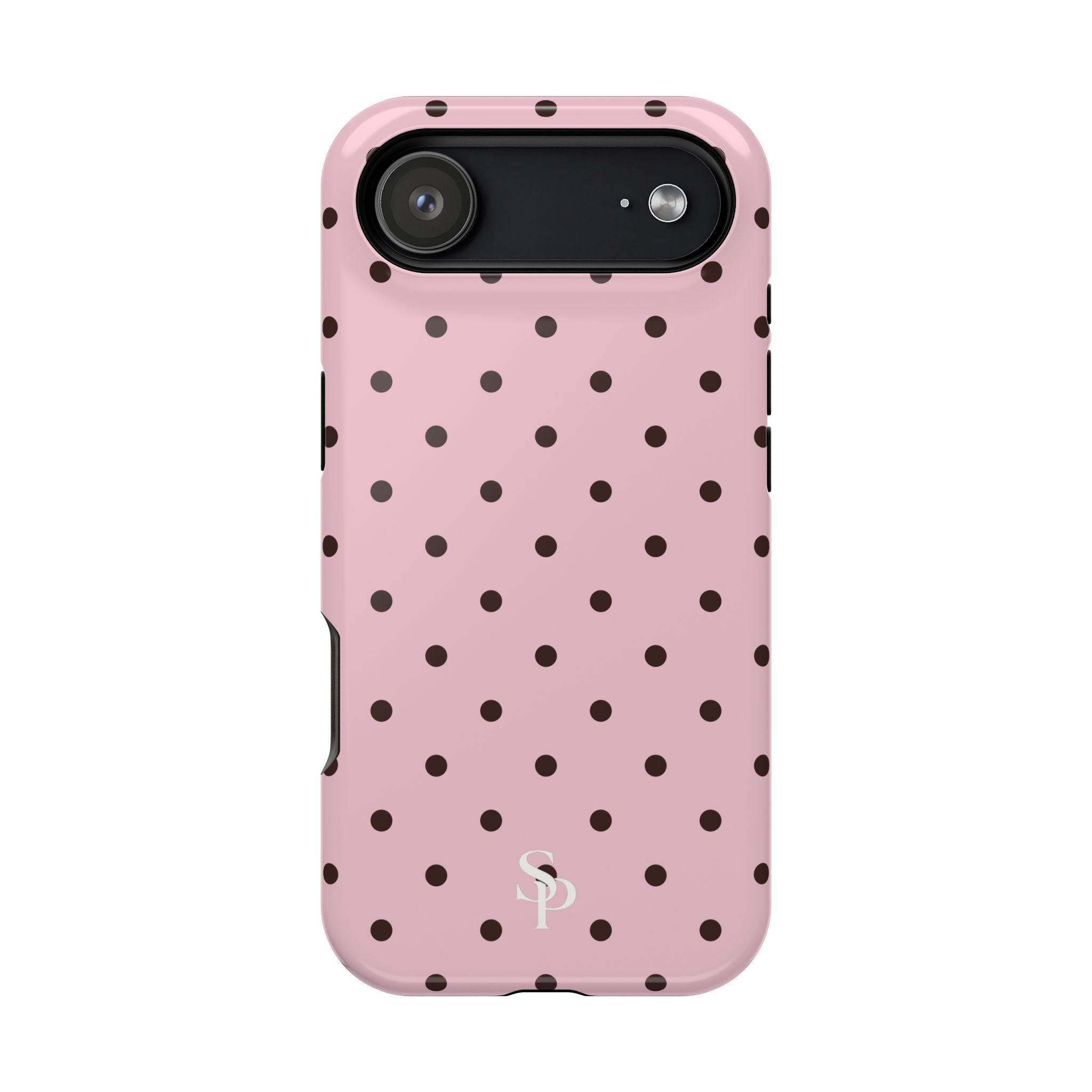 Pink Polka Dot Magnetic Impact Phone Case