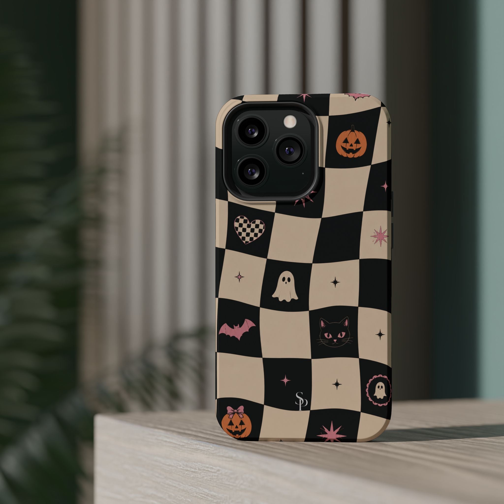 Halloween Checkerboard Magnetic Phone Case