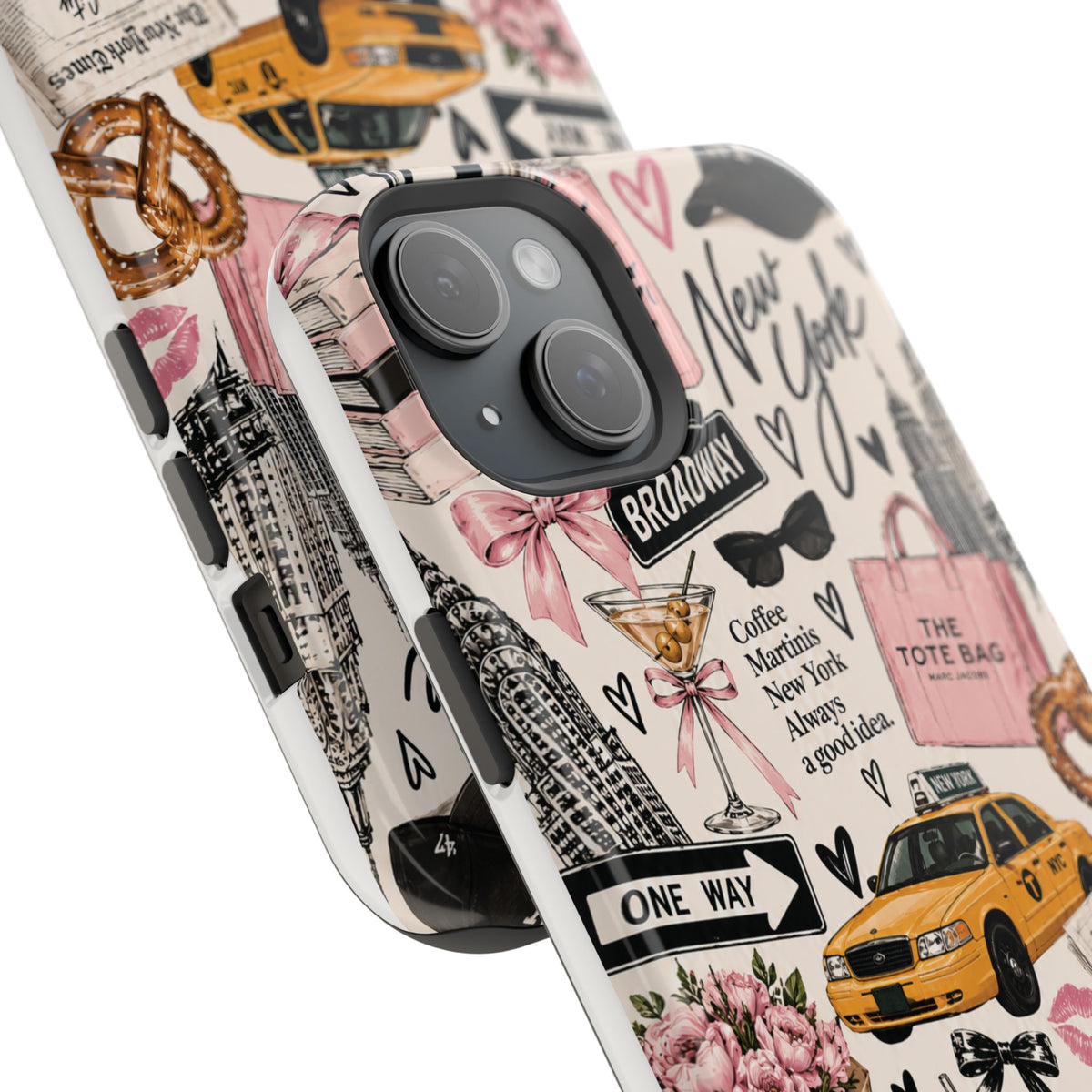 Pink New York Magnetic Phone Case