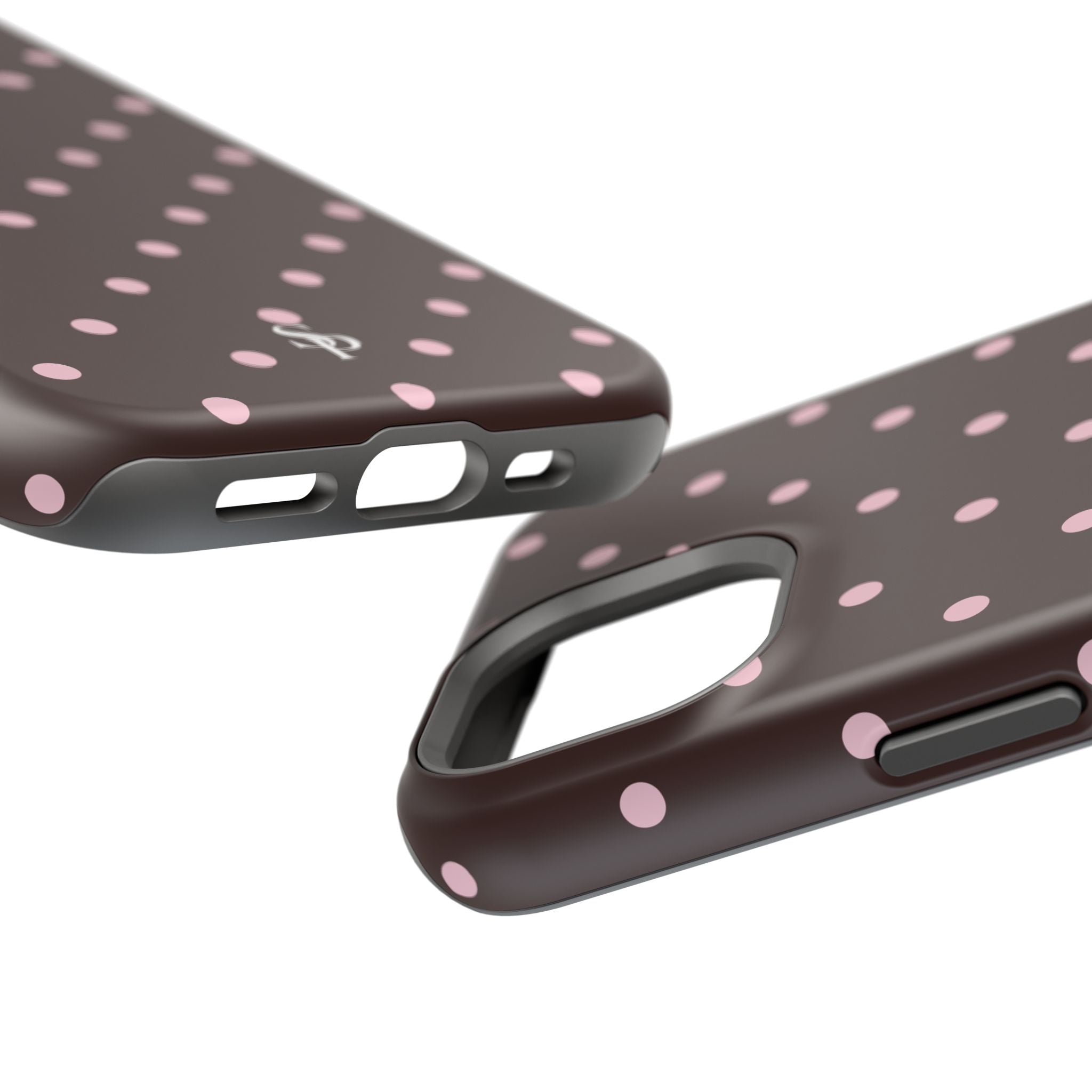 Brown Polka Dot Magnetic Impact-Resistant Phone Case