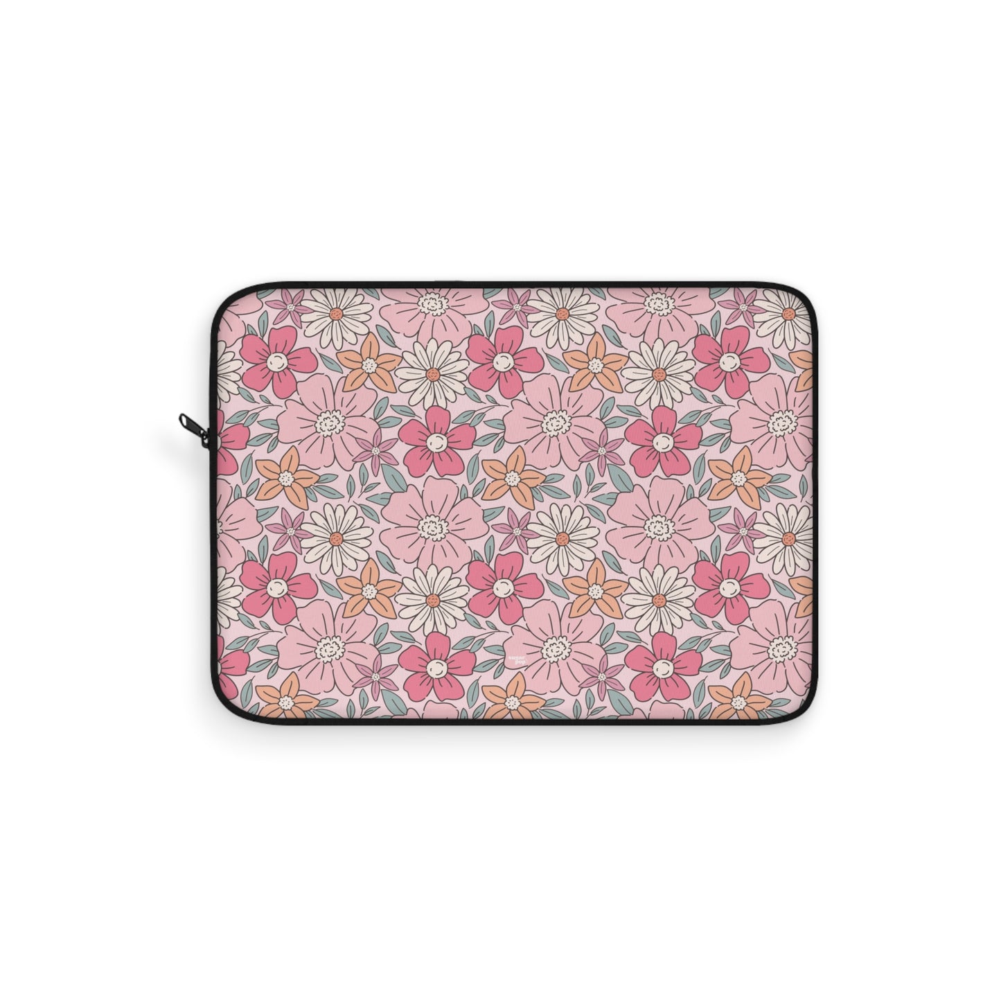 Pink Flowers Laptop Sleeve